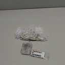 BrizLabs White Snowflake Christmas String Lights, 16.08ft 40 LED Christmas Lights with Remote, Snowflake String Light Battery Operated, 8 Modes Xmas Tree Light Waterproof for Outdoor Indoor Decoration