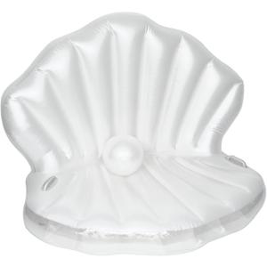 Inflatable Seashell Pool Float, Inflatable Shell Float with Pearl Ball Perfect for Children's Birthday Parties, Summer Beach Parties, Birthday Decor and Photo Prop, Equipped with Hand Pump