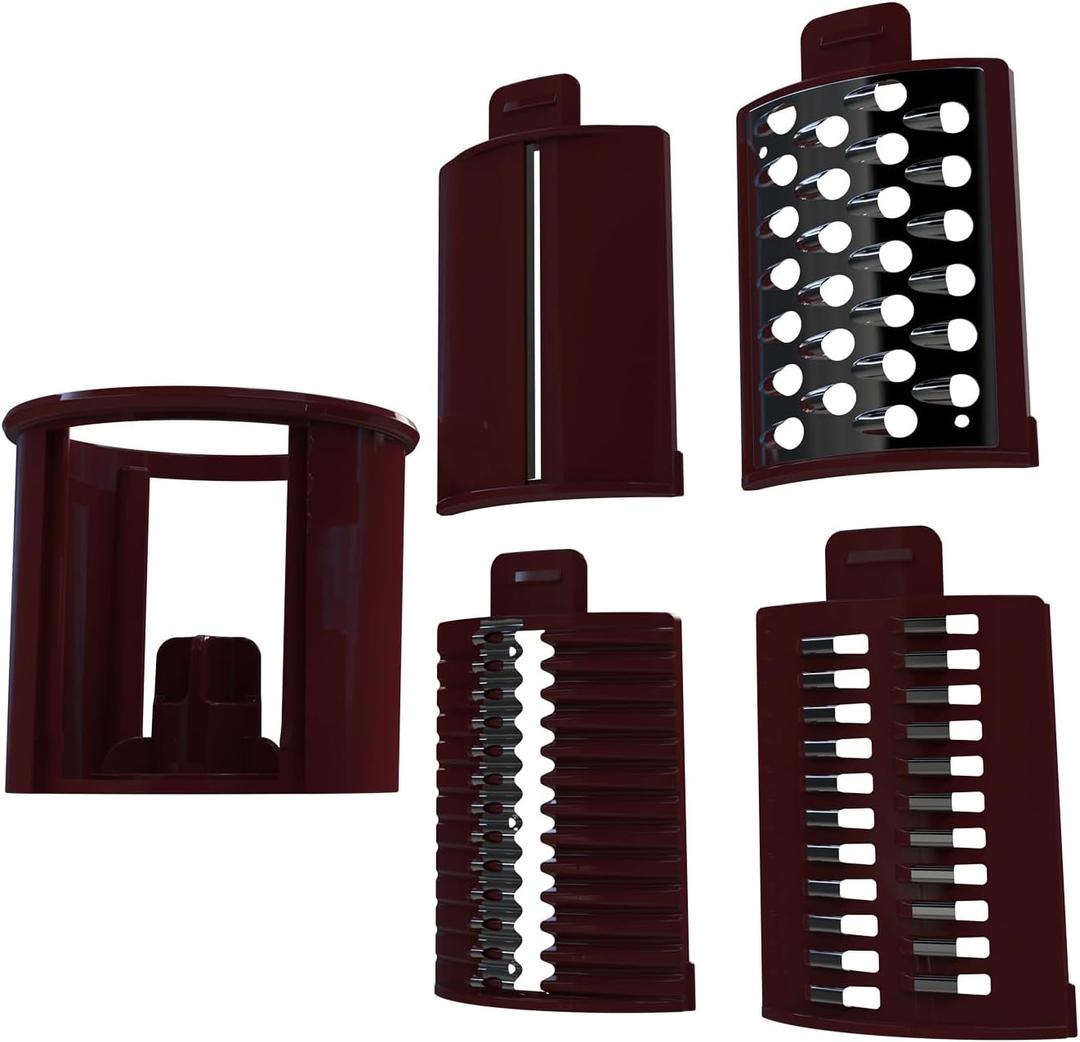 8pcs Cutting Barrel Blade Attachment with for Electric Cheese Grater