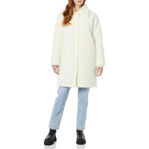 Amazon Essentials Women's Oversized Teddy Sherpa Coat (Previously Goodthreads) (Medium, Cream)
