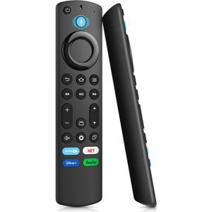 Voice Firestick Remote Control for All Firestick Smart TV Remote, Fit for TV Cube/Stick 4K Max/Stick 4K(1st/2nd Gen), TV Stick, Stick Lite, Fit for Insignia Toshiba TCL Hisense Smart TV