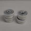 MISSYSSIM Ramekins 6 oz with Lids Oven Safe, Small Creme Brulee Ramekins with Covers, Ceramic Ramekin Set of 4, Mini Prep Pinch Bowls - Dishwasher and Oven Safe, White