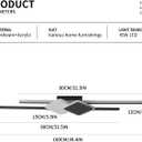 Qcyuui Linear Ceiling Light Modern LED Ceiling Lamp Dimmable Acrylic Ceiling Lighting Fixture with Remote Control for Bedroom Kitchen Dining Room Cloakroom Hallway(45W/39.4in/Linear Square)