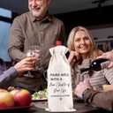 3 x New Job Gifts Liquor Gift Bag For Women Men Retirement Going Away Goodbye Liquor Bags For Liquor Bottles Gifts For Coworkers New Beginnings Funny Burlap Liquor Bags Friend Gifts Creamy White