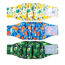 wegreeco Washable Male Dog Belly Band (Stylish Pattern)- Pack of 3 - Washable Male Dog Belly Wrap, Dog Diapers Male (Fruit, X-Small)