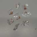 8 Pcs Stainless Steel Dangle Belly Rings for Women Reverse Navel Rings Curved Barbell Body Piercing Assorted Gold