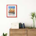 wyooxoo 16x20 Picture Frame Red Solid Wood Photo Frames Display Pictures 12x16 with Mat or 16x20 Without Mat Colorful Frame For Horizontal Vertical Wall Mounting