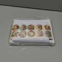 Motiskyy 50 Pcs American Flag Christmas Cards Bulk 10 Styles Patriotic Christmas Greeting Card with Envelopes Stickers Santa Patriotic New Years Cards for Xmas Holiday Supplies