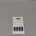 Press On Nails - Midnight Purple | Dark Purple Glitter Velvet Nails, Medium Coffin Squared Press On Nails with Cat Eye Design for Women and Girls, 24 Pcs Reusable Fake Nails