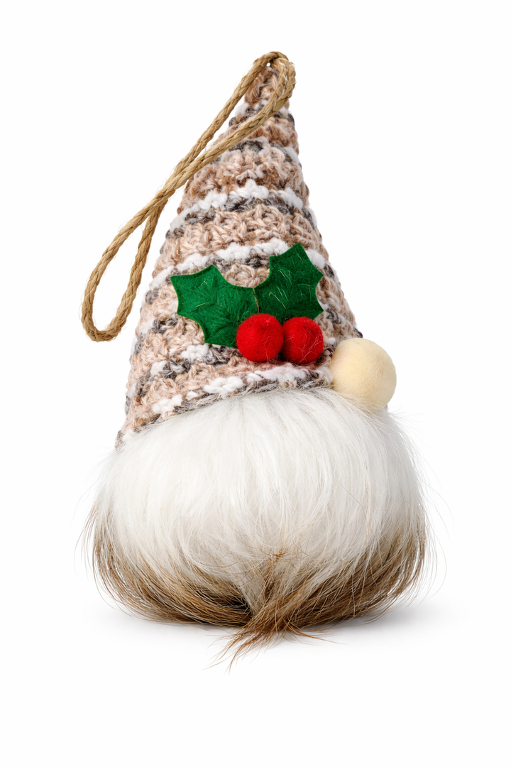 Christmas Gnome Plush Decoration, 13.7 inch Lighted Swedish Tomte, Holiday Indoor Tabletop Ornament