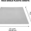 Hygloss 12" x 12" Acetate Paper - 7 Mil Clear Acetate Sheets for Crafts Projects, Cricut Stencil Sheets, Classroom Stencil Sheets, Reusable Transparent Clear Plastic Sheet (Not for Printers) 10 Pack