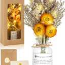 Preserved Flowers - Real Sunflower Gifts from Son Daughter for Mom, Birthday Gifts for Women, Teacher Appreciation, Dried Flowers for Decoration, Christmas