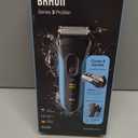 Braun Electric Series 3 Razor with Precision Trimmer, Rechargeable, Wet & Dry Foil Shaver for Men, Blue/Black, 4 Piece