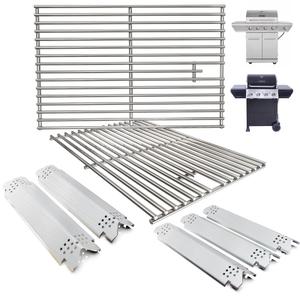 DcYourHome Grill Parts Kit for Nexgrill 5 Burner 720-0888N 720-0888A 720-0888 720-0882D, Grill Grates Heat Plates for Nexgrill 4 Burner 720-0830H 720-0830A 730-0830H 720-0783E Replacement Parts