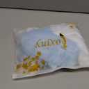 Foxiny Stockings Mini Skirt Mesh Sheer Lace Halloween Costume Maid Outfit Lingerie with Thong Set 4 Piece Women Rolepaly See Through Matching Bra Panty Underwear Light Blue Medium