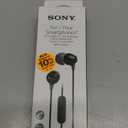 Sony MDREX15AP In-Ear Earbud Headphones with Mic, Black (MDREX15AP/B)