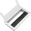 Cable Outlet, Aluminium, M Model, Computer Desk Wire Management Insert Hole Cover
