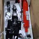 EcoExplorer 1322lbs Transmission Jack, Heavy Duty Professional Hydraulic Transmission Jack High Lift 2 Stage Adjustable Telescoping, 34.3" to 68.5" Lifting Range, 3/5Ton Capacity, 360 Swivel Wheel