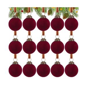 Balls Ornaments Bulk 1.18 Inch Mini Flocked Christmas Tree Decorations Xmas Plastic Rustic Neutral Farmhouse Hanging Ornaments for Tree Home Kitchen Decor