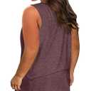 Plus Size Tank Tops for Women Summer Sleeveless Sexy V Neck T-Shirts Tops Casual Loose Cotton Tees