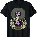 Number 8 and 24 Basketball Sport Memorial T-Shirt (Black)
