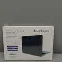 BlueSwan Anti-Cracking Hard Shell Case Compatible with MacBook Pro 14-inch M5 2025 2024-2021 Release M4 M3 M2 M1 Pro/Max Chip, Anti-Fingerprint Soft TPU Bumper, Frosted Black