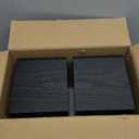 Elimavi Passive Bookshelf Speakers for Home Theater Surround Sound, Satellite Stereo Speakers with Classic Wood Grain for Record Player/Computer/TV, Wall Mountable, Cable Included, Black