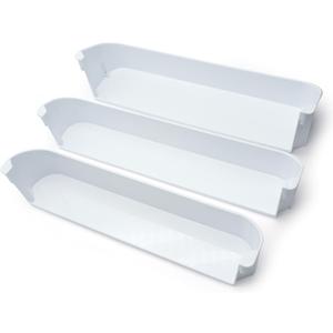 29325760166 Refrigerator Door Shelves for Dometic Americana II RV Refrigerator Replacement Parts, Fridge Freezer Upper Bottom Shelf Kits, Camper Refrigerator Door Shelf Kit - Set of 3