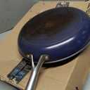 Amazon Basics Tri-Ply Stainless Steel Fry Pan, 12 inch, Silver, Evenly Distributes Heat, Sturdy Handle
