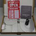 LED Open Signs for Business, Thirdpolite 30x10 inches Large Dimmable 3-Mode Open Sign LED & Open LED Sign, US Flag Design Aluminum Base Bright Light Up for Restaurant, Store, Bar, Shop & Cafe