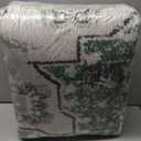 Smiry 8x10 Area Rugs for Living Room, Boho Chic Style Printed Rugs, Low Pile, Non-Shedding, Easy Care, Machine Washable Lightweight Floor Carpets Rugs for Bedroom, Dining Room, Home Office, Green