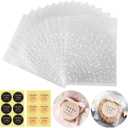 Self Adhesive Cookie Cellophane Treat Bags with Seal 4x4 Inches, 4 Mils Self Sealing Resealable Plastic Packaging Bags with Thank You Labels for Gift Giving Party Favor Bakery Candy Chocolate 100 Pcs