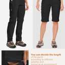 Women's Hiking Pants Convertible Quick Dry Stretch Lightweight Zip-Off Outdoor Fishing Travel Safari Pants, Size: 6
