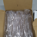 12 Pack Large Plastic Serving Tongs For Buffet - Plastic Serving Utensils For Hot And Cold Food - Disposable Serving Tongs For Parties, Holidays And Gatherings (Clear)