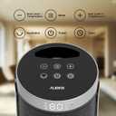 Space Heater, WINHL Small Portable Electric Heaters for Indoor Use with Thermostat and Remote, 70°Oscillation, 12H Timer, 5 Modes, 1500W PTC Ceramic Fast Safety Heat for Office Bedroom Home