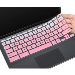 CaseBuy Keyboard Cover for HP Chromebook 11A G8 / G8 EE / 11MK G9 / 11MK G9 EE, HP 11.6 Chromebook 11a-na0010nr/na0021nr/na0030nr/na0040nr/na0050nr/na0060nr & HP Chromebook x360 11 G3 EE, Ombre Pink