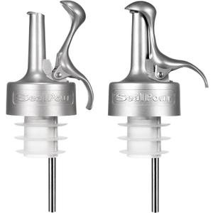 Liquor Pour Spouts, Liquor Bottle Pourer Spouts, Alcohol Pour Spouts,Bar Pour Spouts,Suitable for Alcohol, Beverage, Vinegar, Wine for Bar Accessories-2Pcs