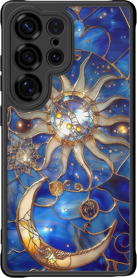 DEENAKIN for Samsung Galaxy S25 Ultra Case Cute,Aesthetic Floral Hard Shell,Compatible with Magsafe,Trendy Unique Cool Retro Western Protective Slim Phone Cover for Women Girls,Astral Mystique
