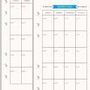 NatSumeBasics A6 Binder Refills Paper, 2 Pack 80 sheets, 3.5" x 6.5" Monthly Planner Inserts 6 Holes Notebook Papers for Personal Travel Journal (A6 Monthly)