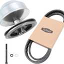 G2-G22 Drive Clutch W/Clutch Belt Kit Compatible with Ya-maha Golf Cart 1985+ G2 G8 G9 G14 G16 G22 4 Cycle Carts Gas Golf Cart 1985-Up, Replace#JN6-G6201-03,JN6-G6201-04