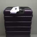 Coolife Luggage 3 Piece Set Suitcase Spinner Hardshell Lightweight TSA Lock (purple2) (20in24in28in)