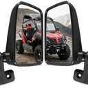 Zforce 500 800 Side View Mirrors (Left+Right),HD Durable Rear View Mirror,Fit for Full Doors Compatible with CFMOTO Uforce 500 800,Zforce 500 800 Accessories(7030-260110,7030-260120)