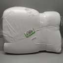 Bed Wedge Pillow for Sleeping, 10" 24" 24" Triangle Pillow Wedge, Cooling Memory Foam Top, Elevated Support Wedge Pillow - Removable Washable Cover (Gray White)