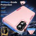 for Samsung Galaxy S25 Edge Case with Screen Protector, [Military Grade Drop Protection] Dual Layer Heavy Duty Shockproof Protective Phone Case for Samsung S25 Edge (Pink)