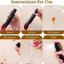 15 Pack 8ML Travel Perfume Atomizer Refillable Bottles, Black Leak-Proof Cologne Sprayer with Funnels & Tools, Portable Perfume Dispenser for Women & Men