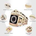 MOFREE Boho Leather Bracelet Compatible with Apple Watch Band 42mm 44mm 45mm Women, Handmade Multilayer Wrap Beaded Jewelry Apple Watch Strap for iWatch Series SE 11 10 9 8 7 6 5 4 3 2 1 Leopard