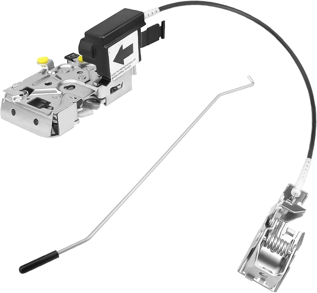 Front Left Driver Side Door Lock Latch Assembly Replacement for 1992 1993 1994 1995 1996 1997 Ford F150 F250 F350 Bronco Door Latch w/Cable Rod Kit Door Lock Actuator Motor Replace# F4TZ-15219A65-A