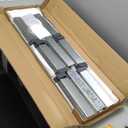 zunatu 10x2x1ft(2 Pack) Galvanized Raised Garden Bed,Outdoor Planter Boxes Metal Patio Kit Planting Bed for Vegetables Flowers,Silver