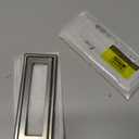 2Pcs 4.41" L x 1.65" W Square Recessed Flush Door Pull, Handles for Cabinets and Drawers Zinc Alloy, Metal Trap Door Recessed Pull Handles Flat, Square Hatch Pull Handle for Cupboard