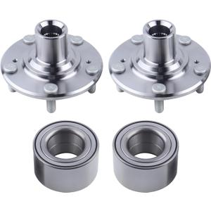 2 x Front Wheel Hub Bearing Assembly Compatible with 2012-2015 Honda Civic DX EX LX HF Hybrid 1.8L 1.5L,Replace 44600-TR0-A00 NT510089